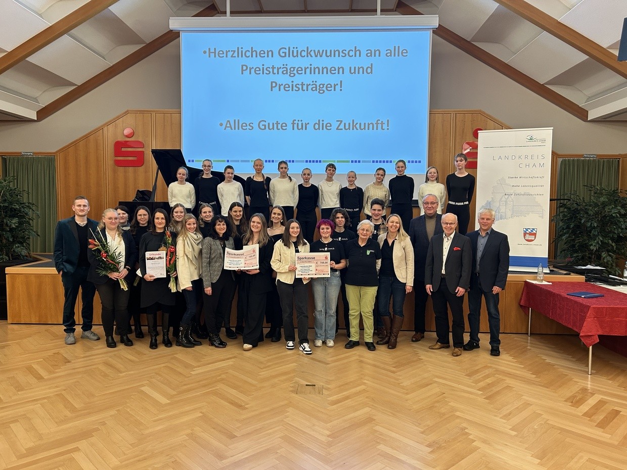 © Die Preisträger des Jugendpreises 2024, Foto: Pressestelle Landkreis Cham