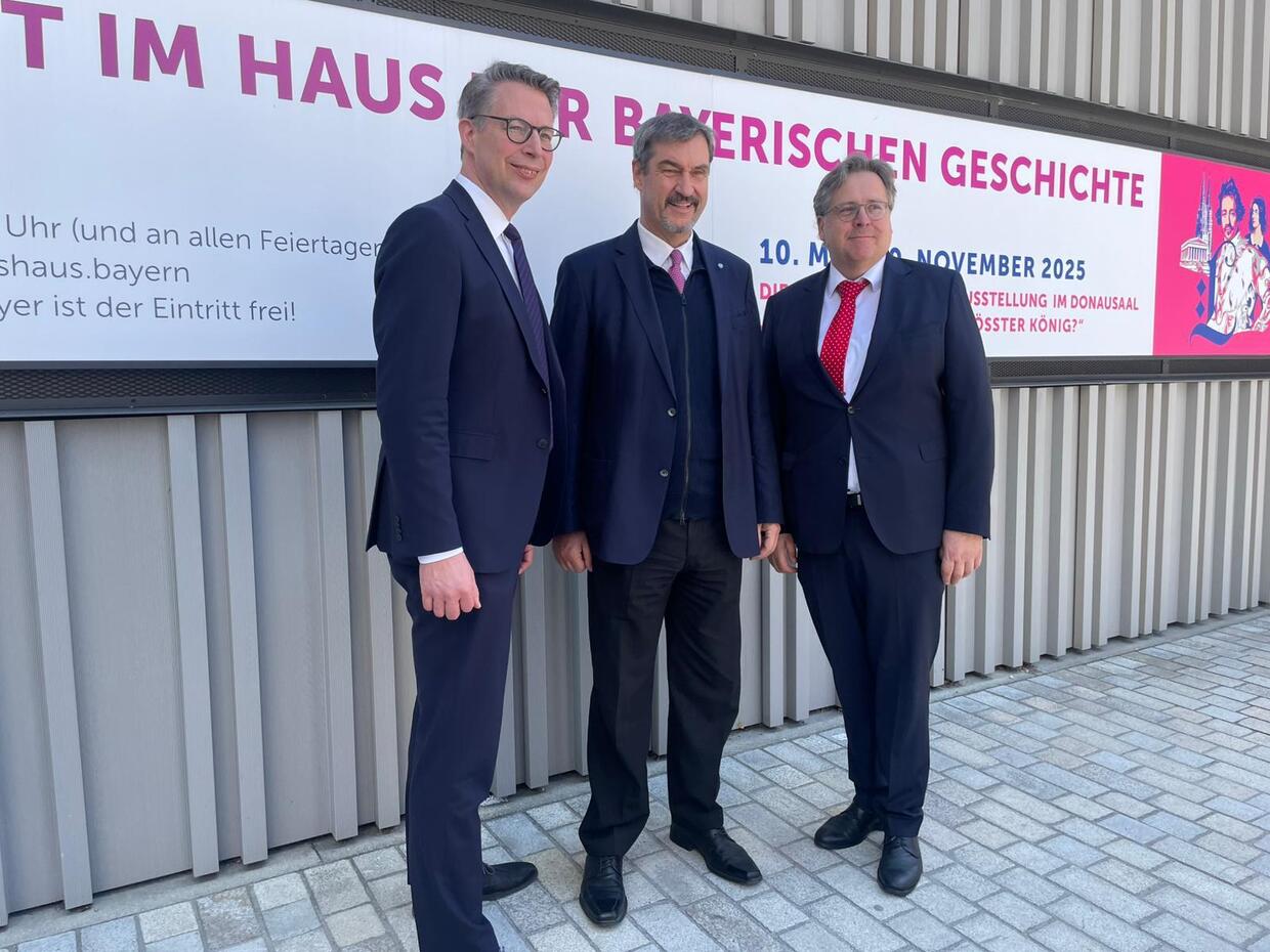 Markus Blume, Markus Söder, Richard Loibl, © Foto: Saskia Hintzen